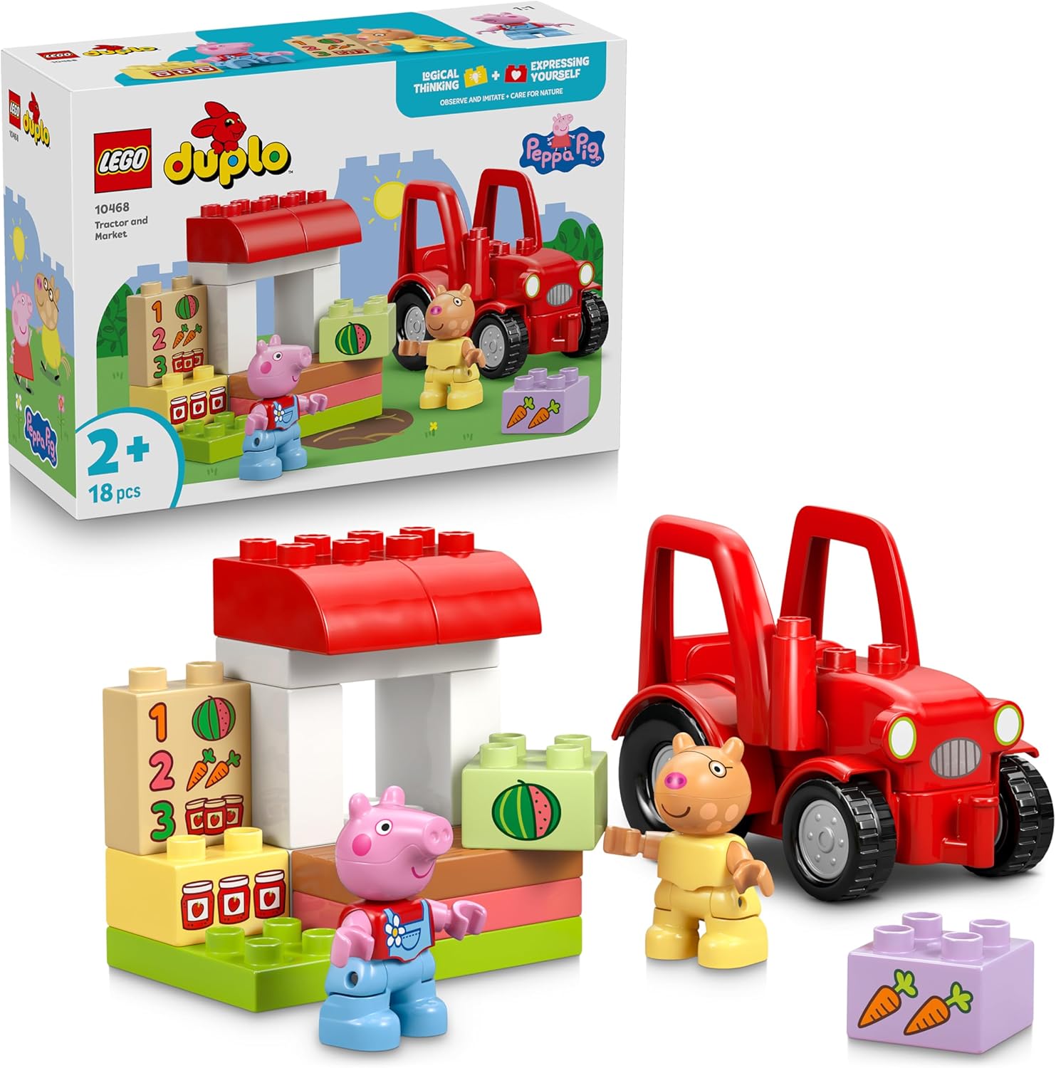 DUPLO PEPPA PIG Trattore e mercato