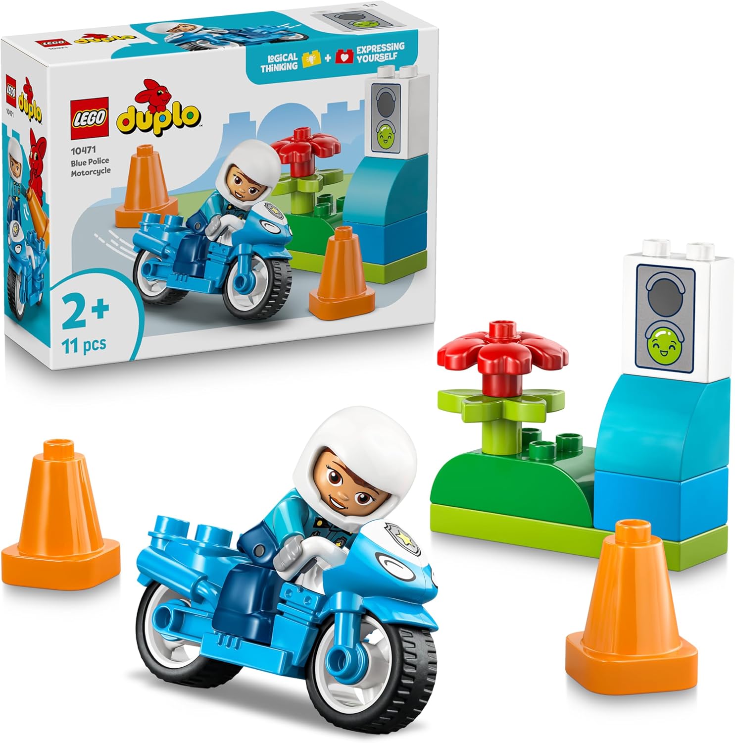 DUPLO Motocicletta Blu della Polizia