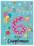 BIGLIETTO 6 ANNI C/FOIL