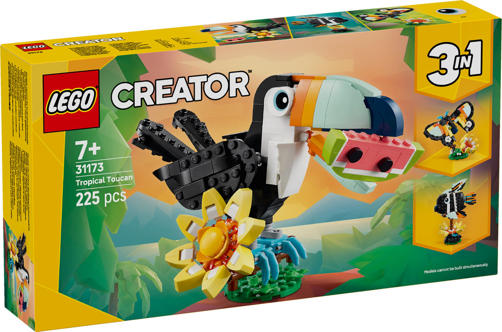 LEGO CREATOR ANIMALI SELVATICI TUCANO TROPICALE 31173