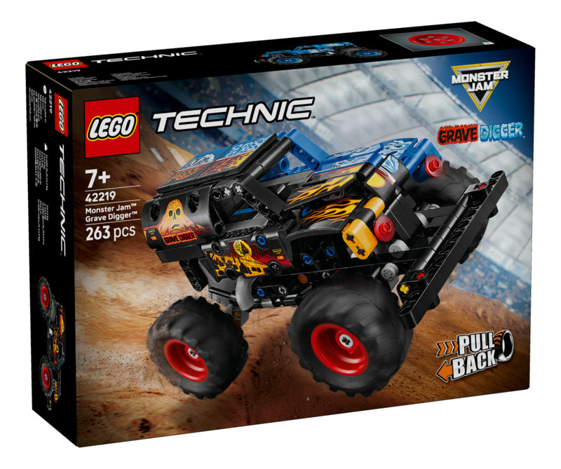 MONSTER JAM GRAVE DIGGER FUOCO E GHIACCIO