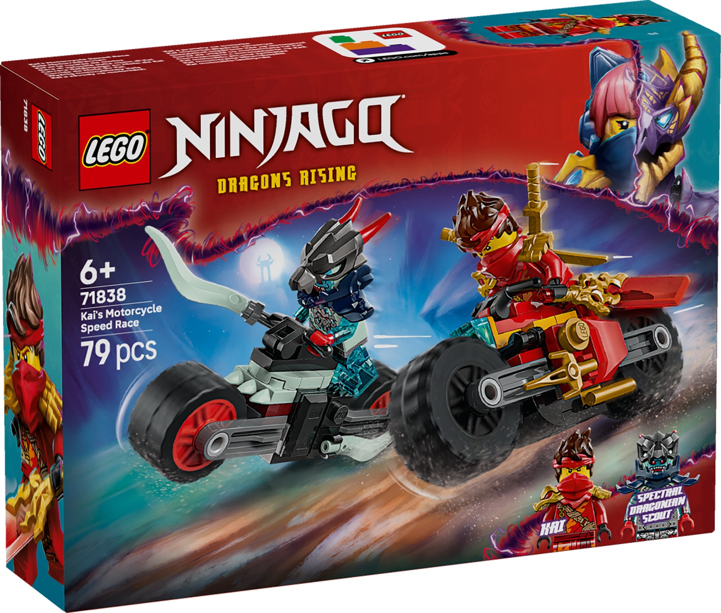 NINJAGO GARA DI VELOCITÀ SULLA MOTO DI KAI 71838