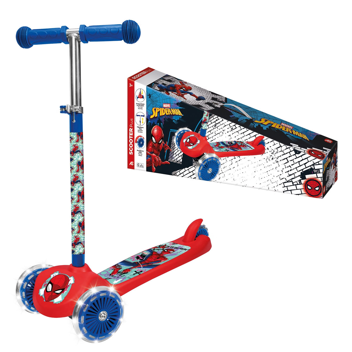 MONOPATTINO PLUS SPIDERMAN LUCE 5004-50275
