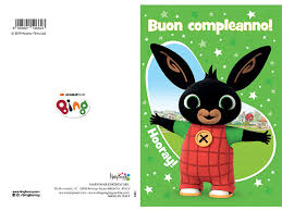 BIGLIETTO BUON COMPLEANNO BING