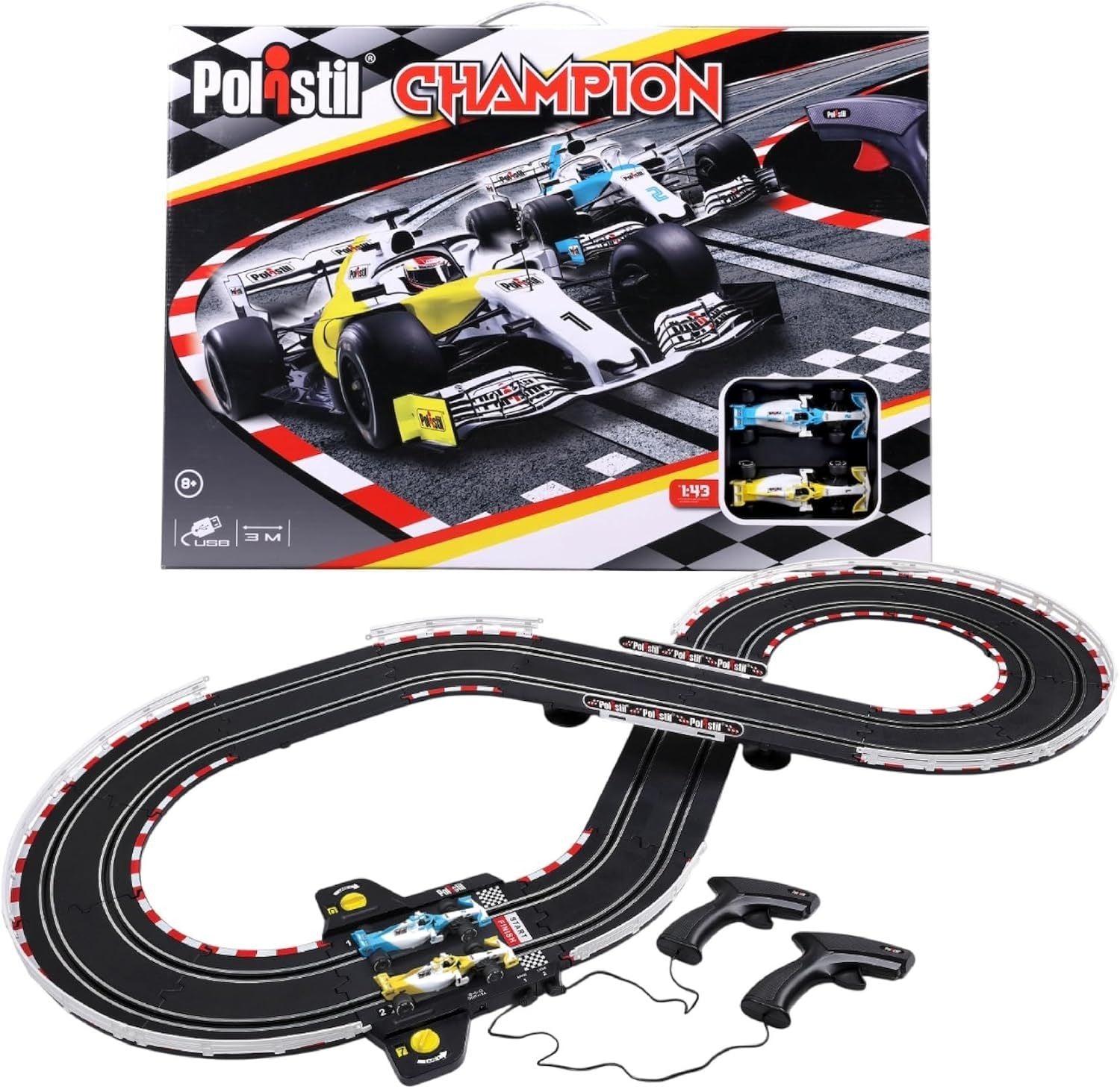 Pista per slot car Polistil Champion F1 1:43