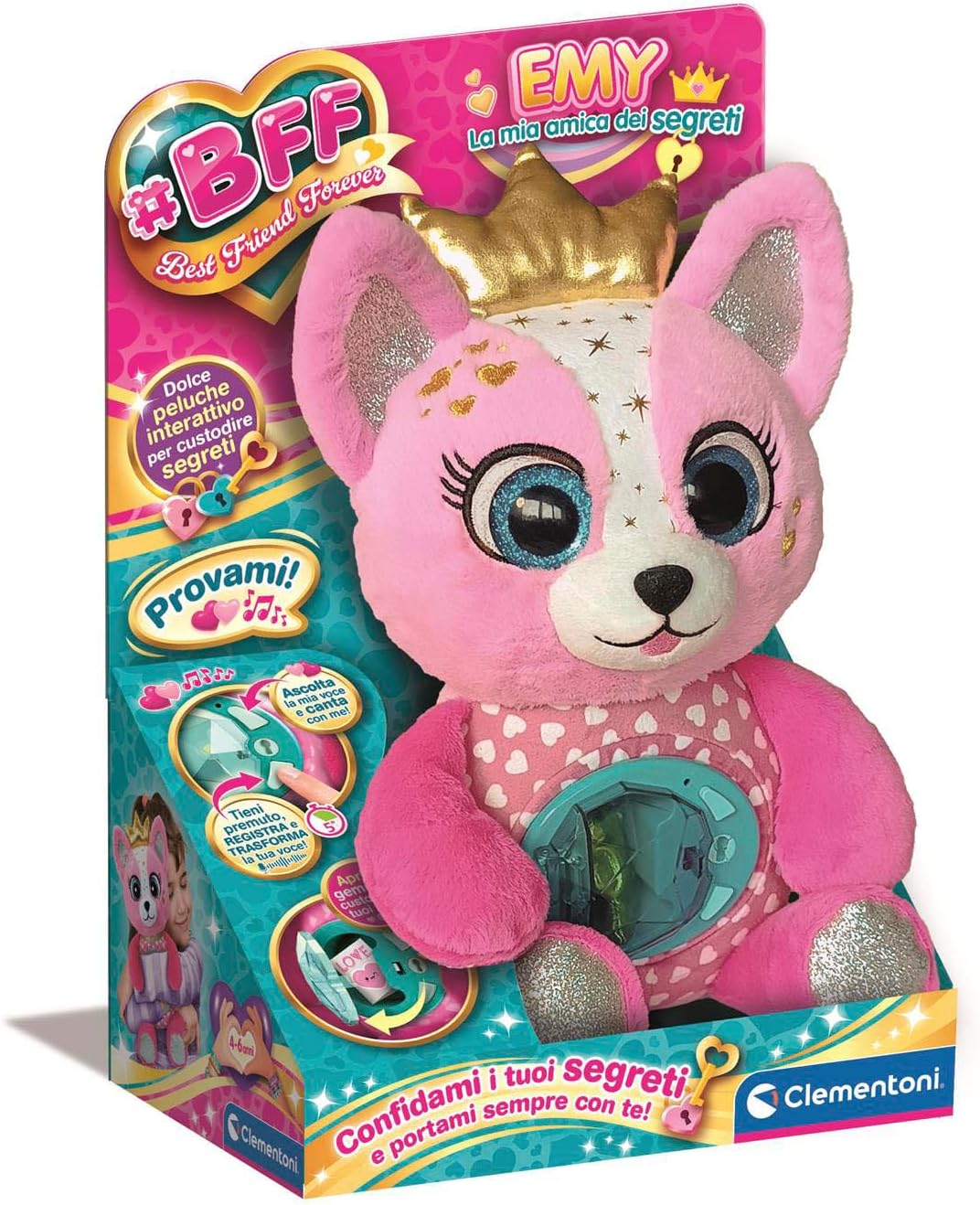 BFF Emy - La Mia Amica dei Segreti, Peluche Interattivo