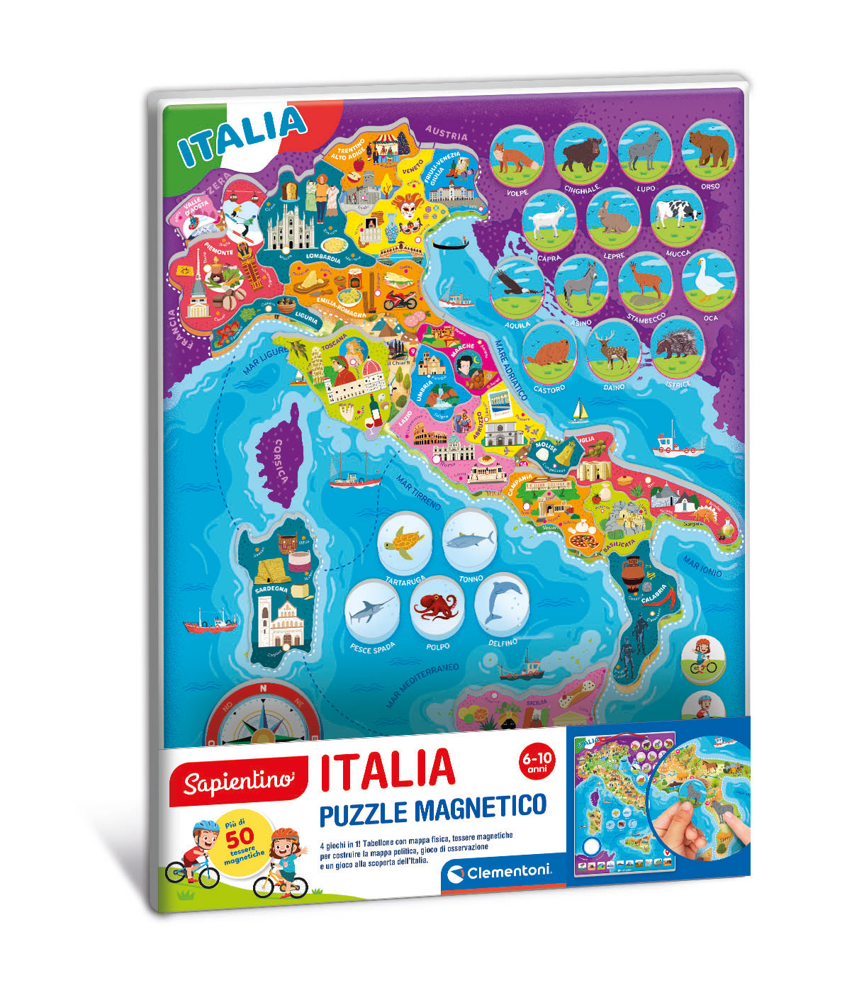SAPIENTINO ITALIA PUZZLE MAGNETICO 16690