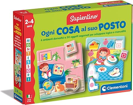 MONTESSORI Ogni Cosa al Suo Posto, Gioco Educativo per Bambini 2-4 Anni