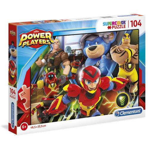 Puzzle, 104PZ Power Players, Multicolor