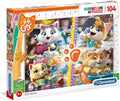 Puzzle 104 Pezzi 44 GATTI