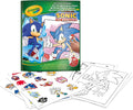 Album da Colorare con Sticker Sonic, 32 pagine e 4 fogli di adesivi inclusI