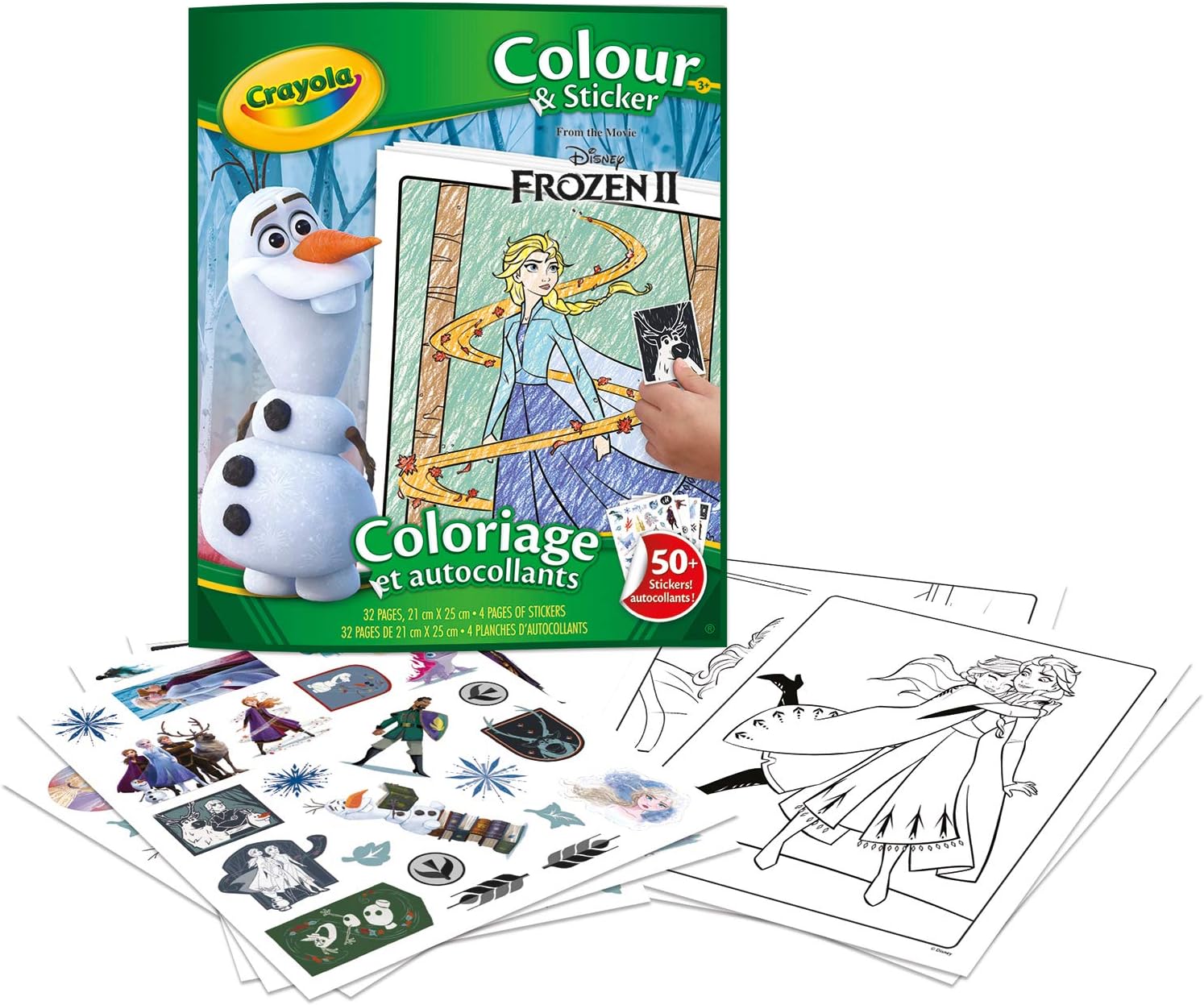 FROZEN ALBUM ADESIVI COLORING