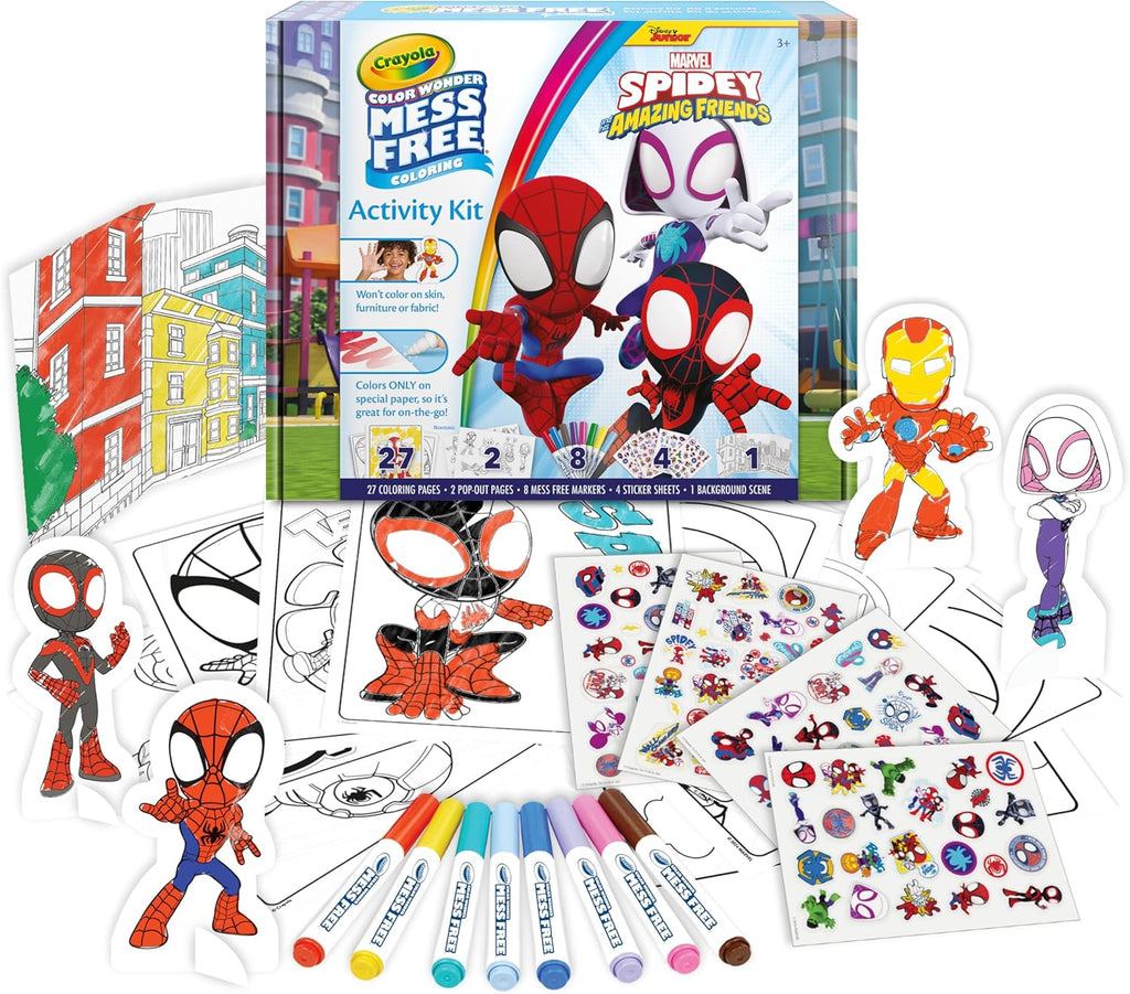 Color Wonder Activity Set Spidey, 40+ Pezzi, con Pagine da colorare,