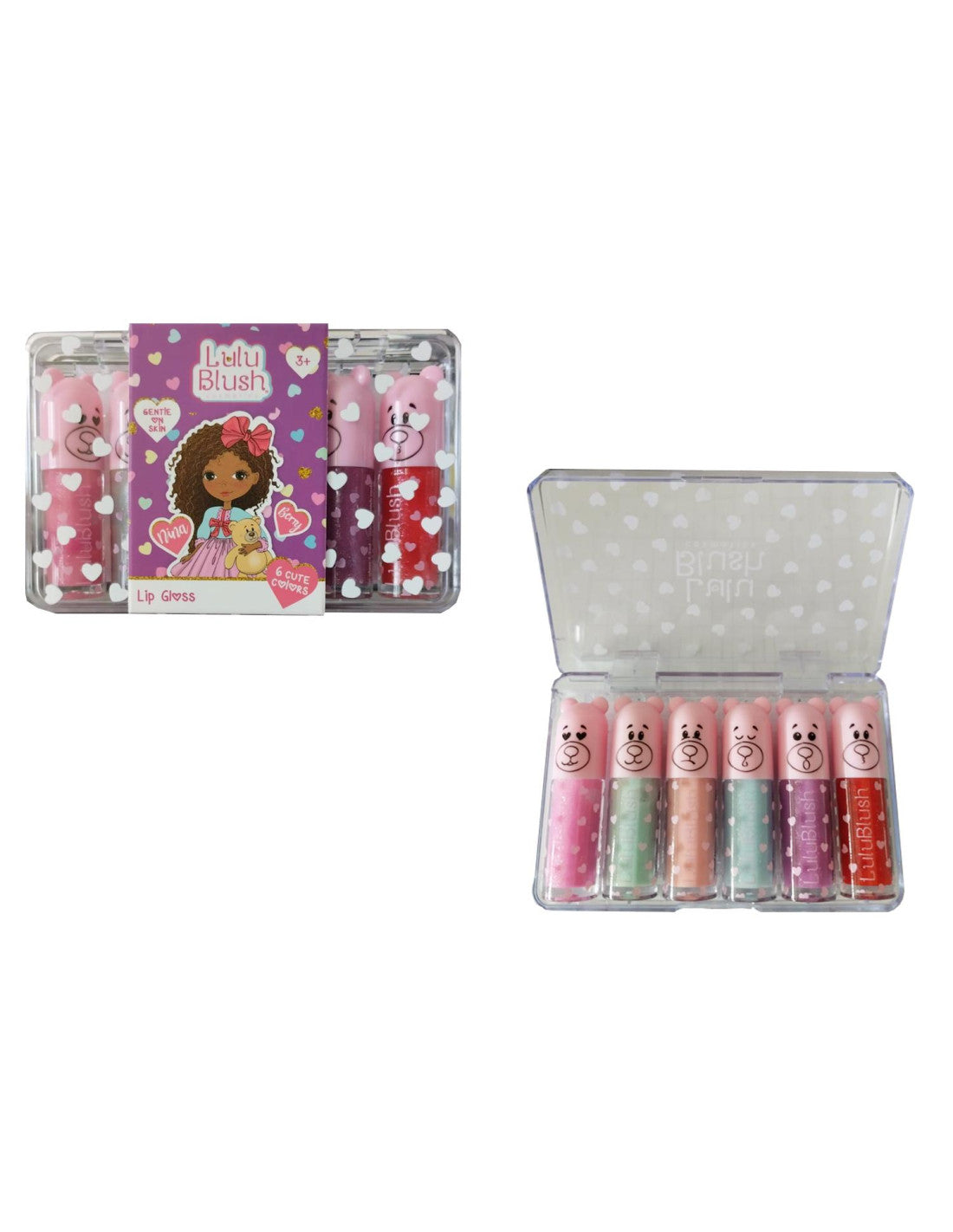 Lulu Blush Lip Gloss Profumati Box 6pz