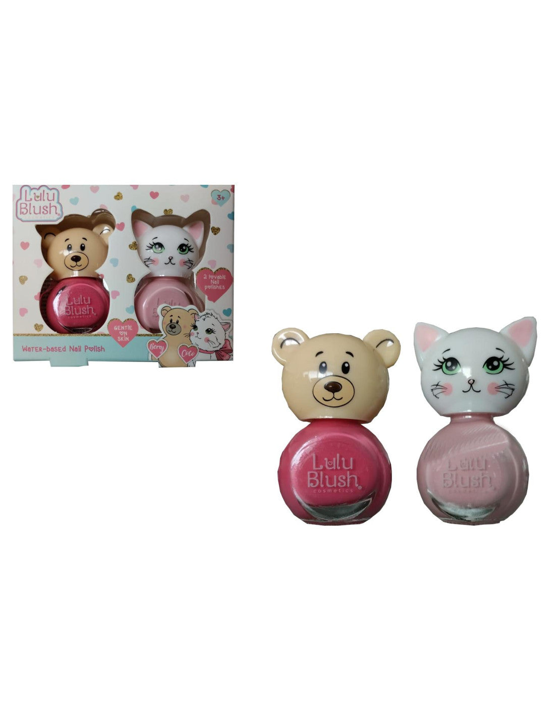 Lulu Blush Smalti Orsetto Gattino Pack 2pz