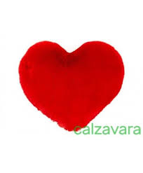 SV CUORE 30CM FLUFFY ROSSO PELO CORTO