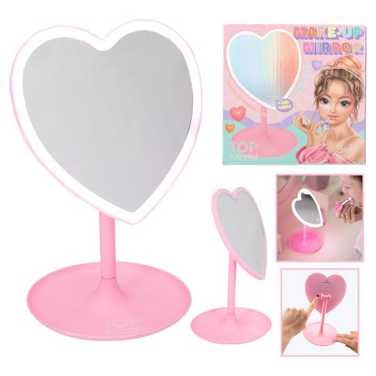 TOPModel - Specchio da trucco con luci LED e ripiano per gioielli