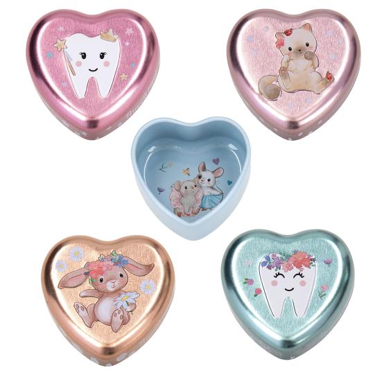 Miss Melody barattolino in metallo a forma di cuore