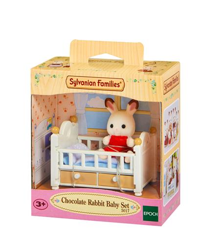 SYLVANIAN FAMILIES  BEBÈ CONIGLIO CIOCCOLATO E LETTINO