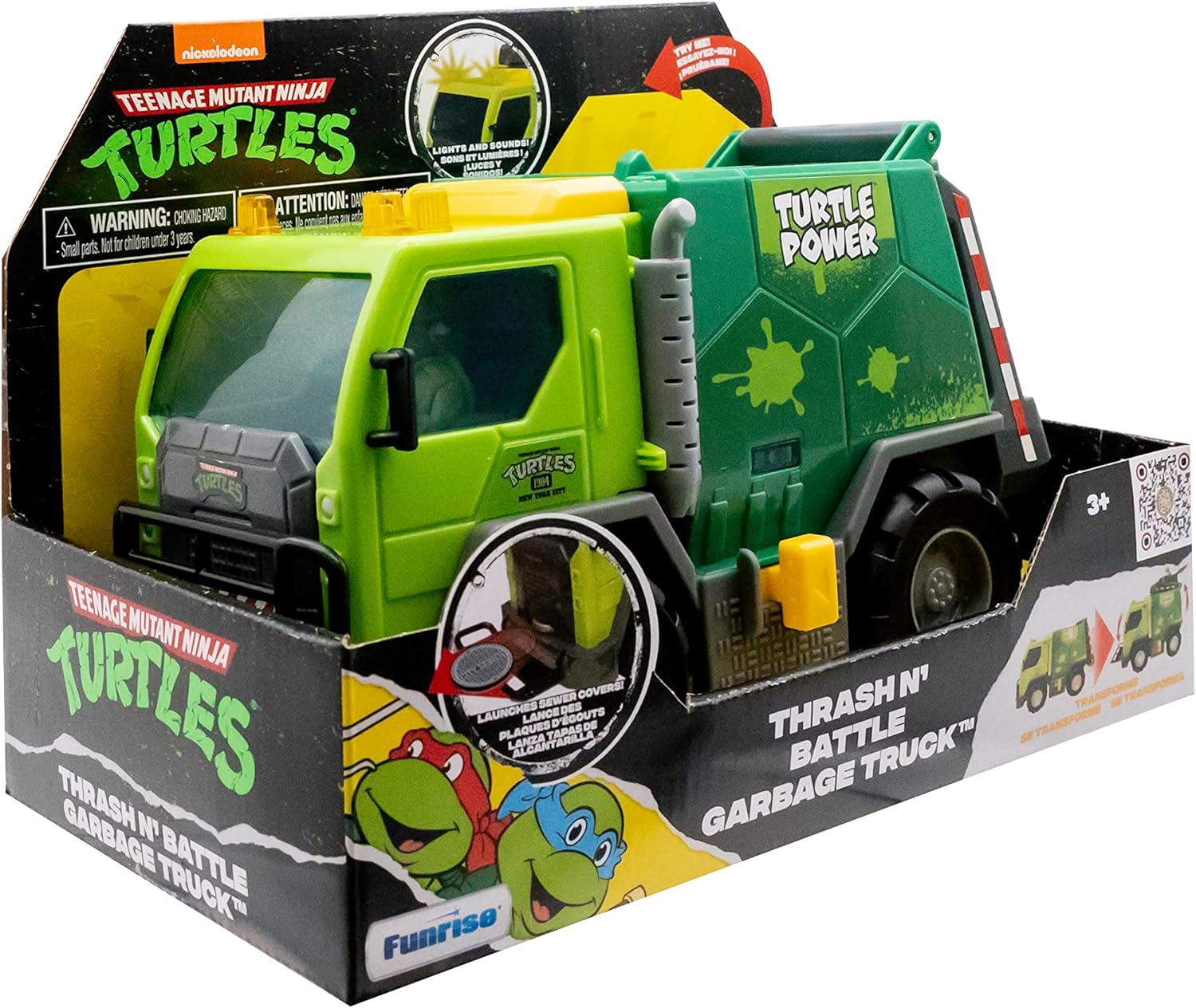 TMNT Tortugas Ninja Adolescente Mutante | TMNT Camion della Spazzatura di Lotta