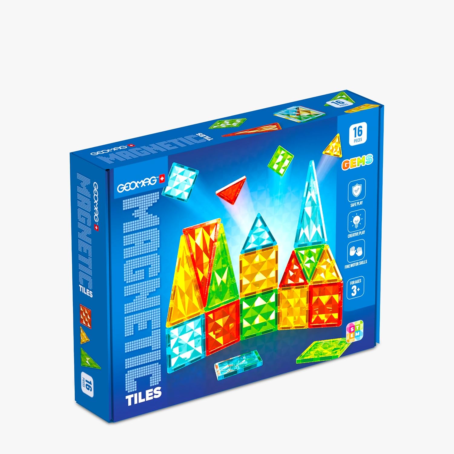 GEOMAG MAGNETIC TILES GEMS 16 4100