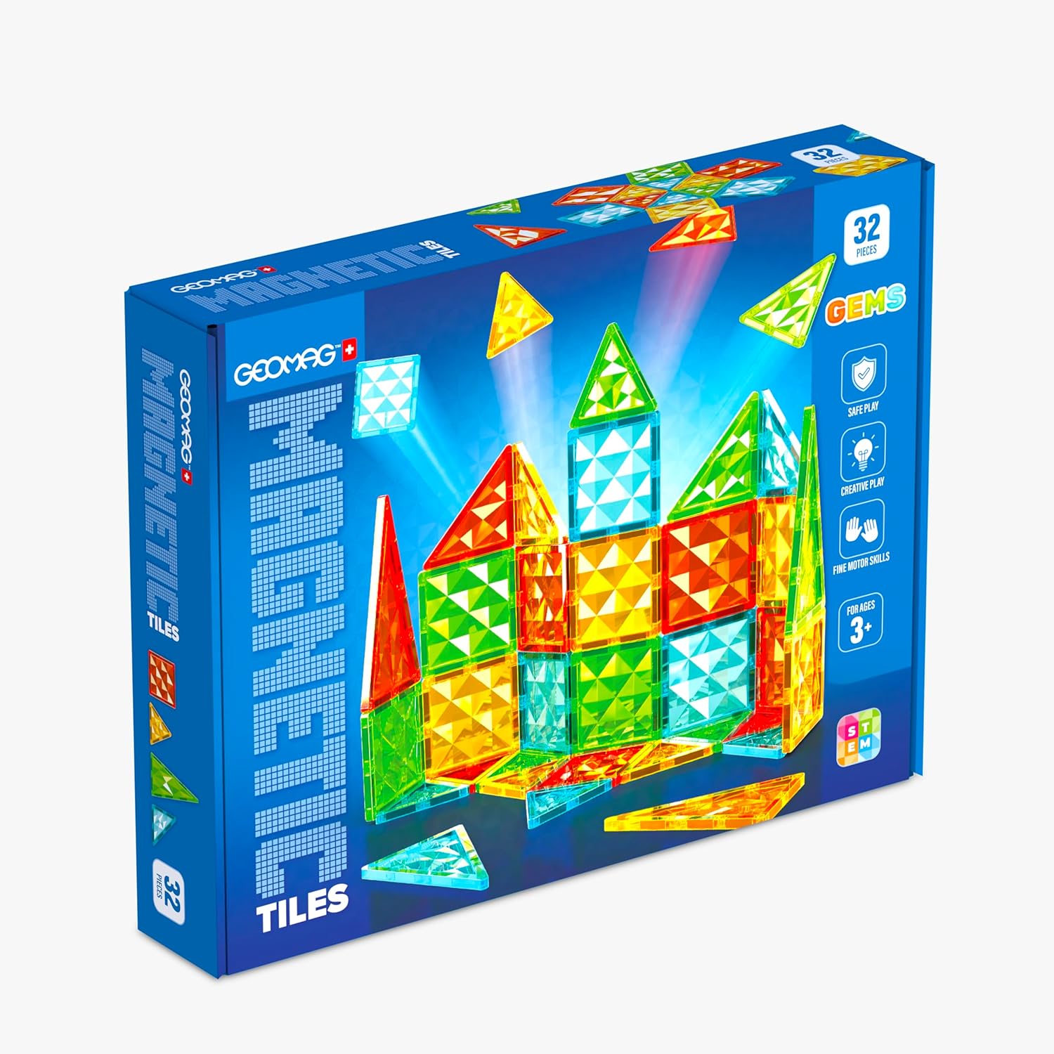 Geomag Magnetic Tiles Gems 32 PZ PICASSO