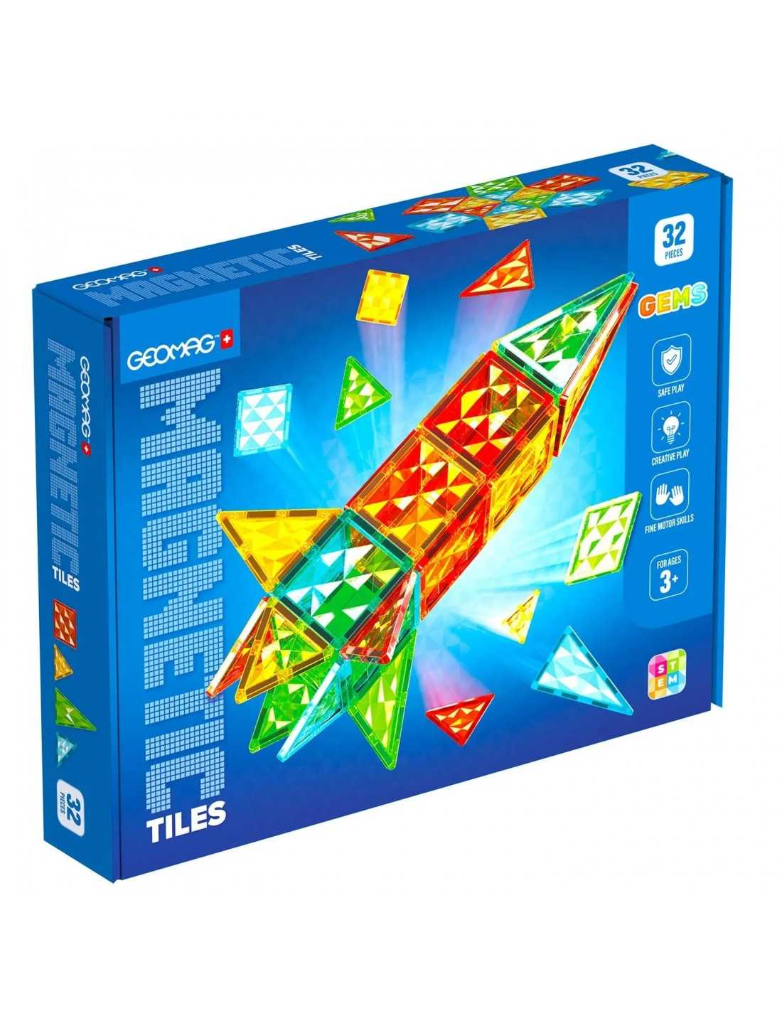 Geomag Magnetic Tiles Gems Rocket - 32 Pz  PICASSO