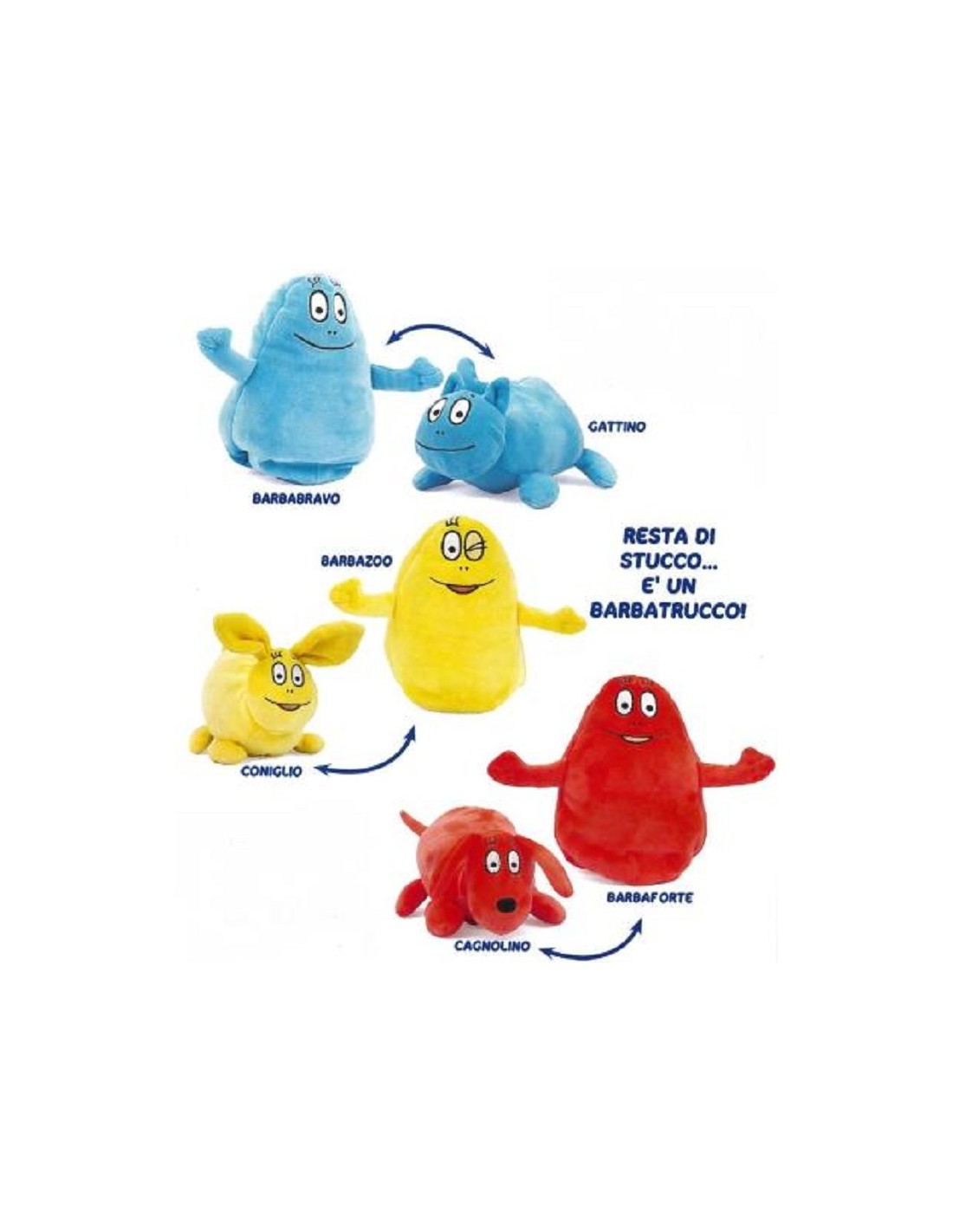 BARBAPAPA' PELUCHE TRASFORMABILE
