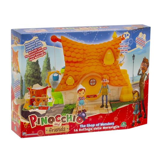 La Casa E Il Negozio Di Giocattoli Di Geppetto Con 2 Personaggi