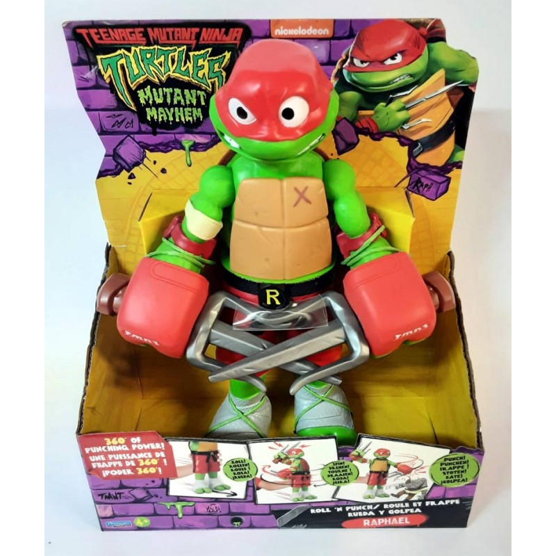 Turtles Personaggio Rolling Punch Raffaello