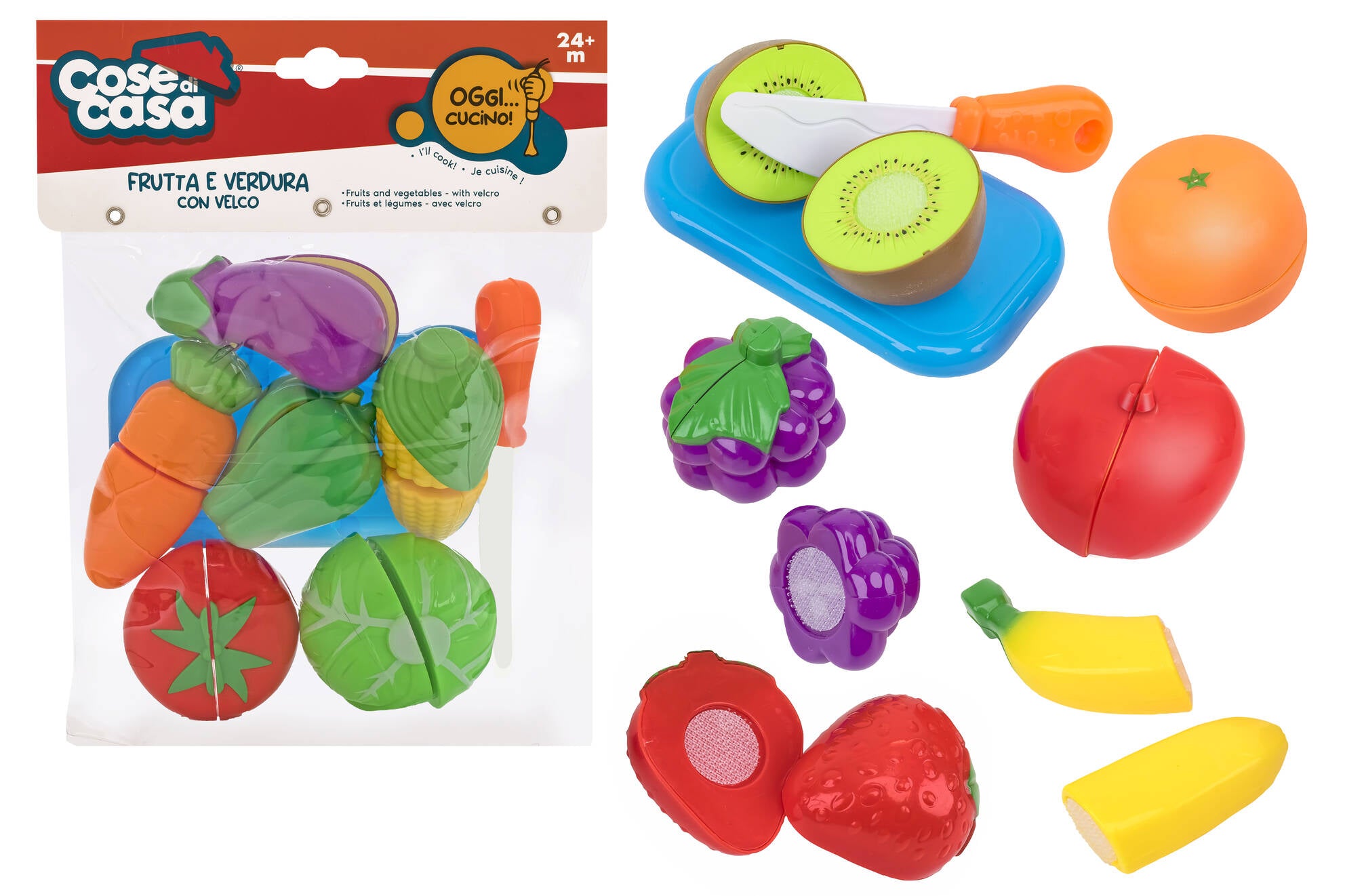 FRUTTA E VERDURA C/VELCRO 2 ASS.
