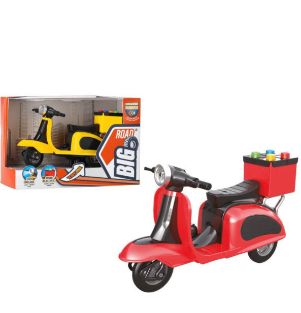 MOTO CONSEGNA CIBO FRIZIONE LUCI E SUONI DELIVERY