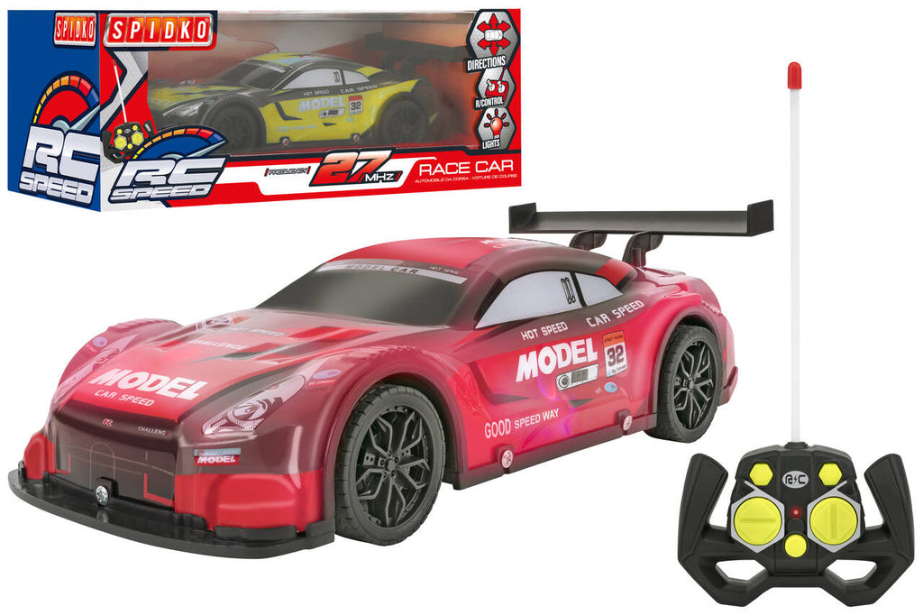 R/C AUTO DA CORSA 1:16 27Mhz 7F LUCI 2 COL
