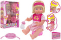 BAMBOLA BEVE E BAGNA 40CM con accessori