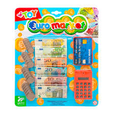 SET MONETE/BANCONOTE/CARTA CRED/CALCOLATRICE