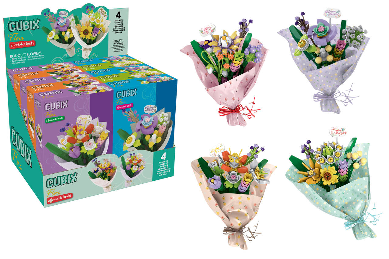 CUBIX BOUQUET FIORI 4ASS 10PZ D/B
