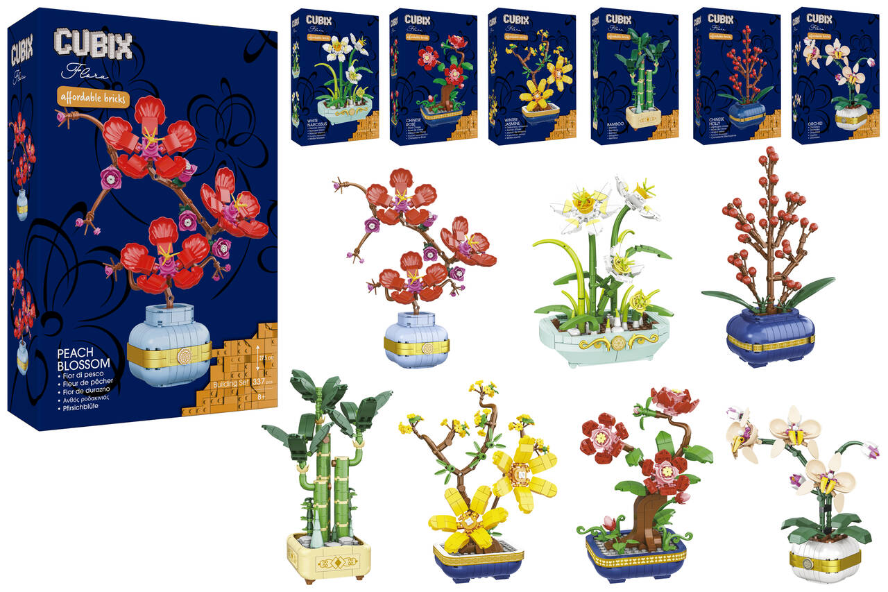 CUBIX PIANTA C/VASO 308-360PCS 7ASS