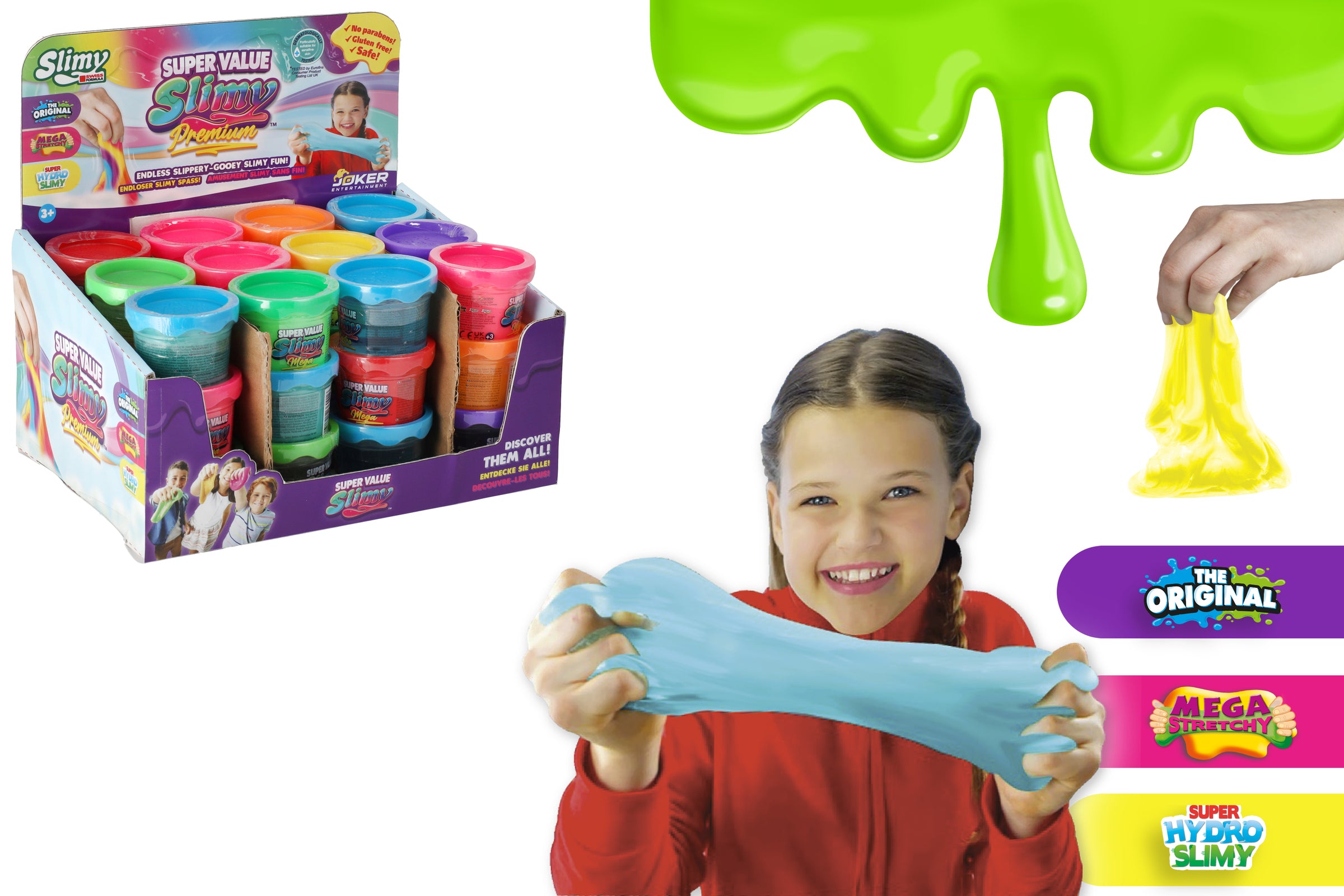 SLIMY 54GR 3 SLIME ASSORTITI 36PZ D/BOX