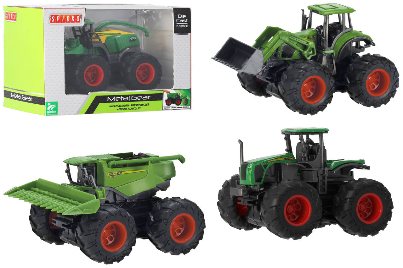 VEICOLI AGRICOLI TRATTORE DIE CAST FRIZIONE 4 ASS