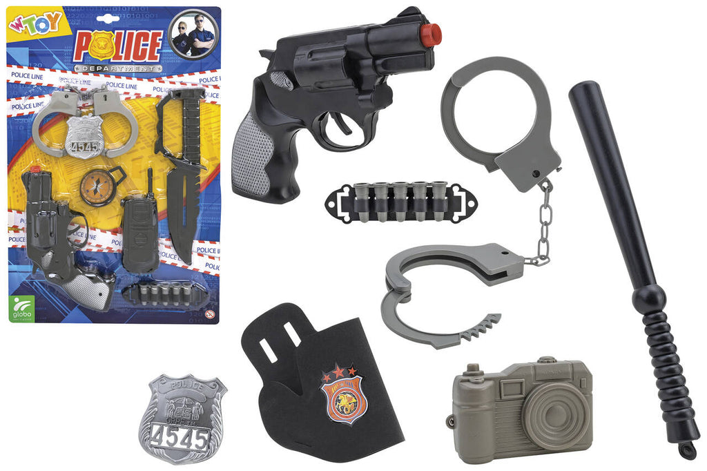 SET GIOCO POLIZIA C/PISTOLA/ACCESSORI 2ASS