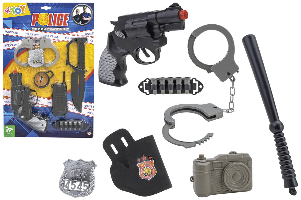 SET GIOCO POLIZIA C/PISTOLA/ACCESSORI 2ASS