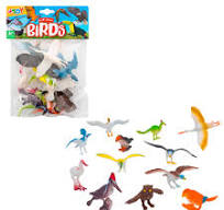 ANIMALI UCCELLI 12PZ