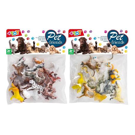 ANIMALI CANI E GATTI 12PZ
