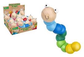 VERMICIATTOLO IN LEGNO 14PZ D/BOX 2 COL