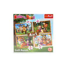 TREFL PUZZLE 4 IN 1 MASHA E ORSO