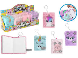 MINI DIARIO PELUCHES C/PORTACHIAVE 4 ASS 12PZ D/B
