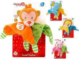 DOUDOU 22*22CM C/ANIMALE IN PELUCHES 4 ASS.