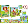 PUZZLE CUBI ANIMALI 2 ASS 9PZ CM10,5X10,5