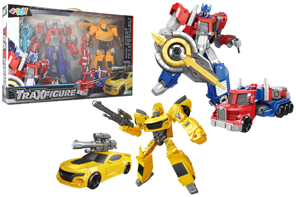 TRAXFIGURE ROBOT /AUTO/CAMION 2PZ IN 1