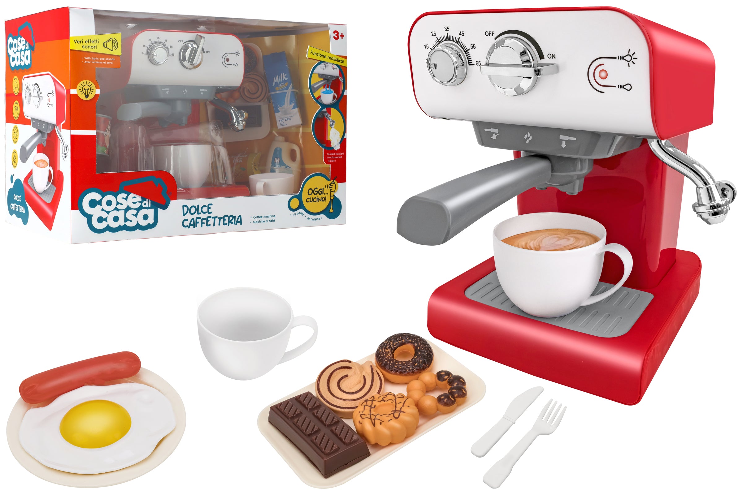 MACCHINA DA CAFFE' CON ACCESSORI CON FUMO